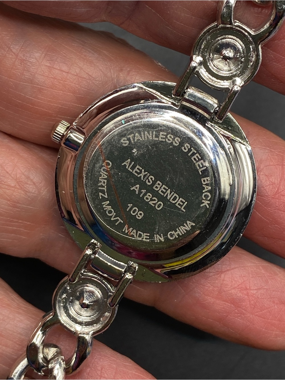 ALEXIS BENDEL Silver & Blue Quartz Watch - Picture 5 of 8